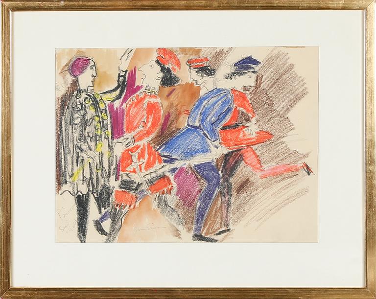 SVEN X:ET ERIXSON, blandteknik, signerad.