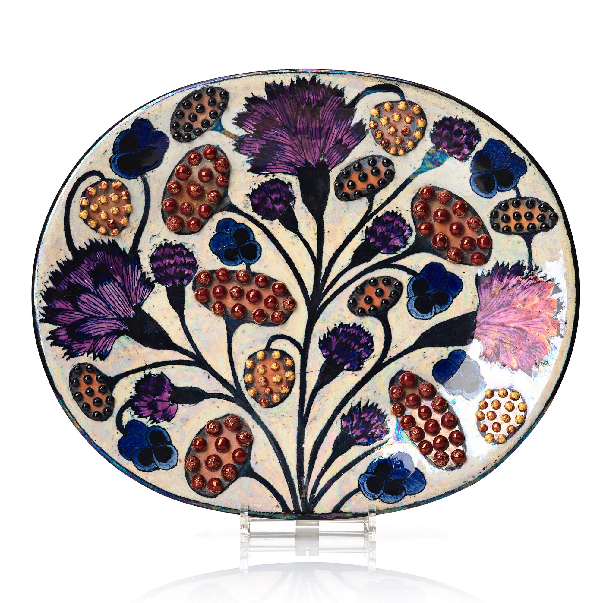 Birger Kaipiainen, a stoneware dish, Arabia, Finland.