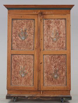 SKÅP, allmoge, daterad 1865.