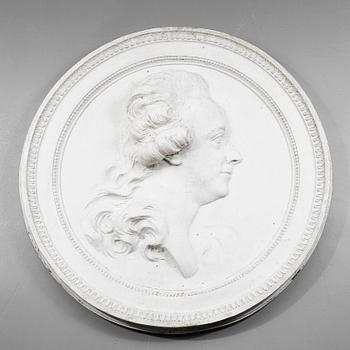 MEDALJONG, betong, efter Johan Tobias Sergel, 1900-tal.