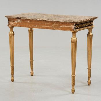 KONSOLBORD. Sengustavianskt stockholmsarbete, 1700-talets slut.