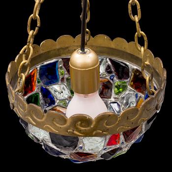 An early 20th century ceiling light.