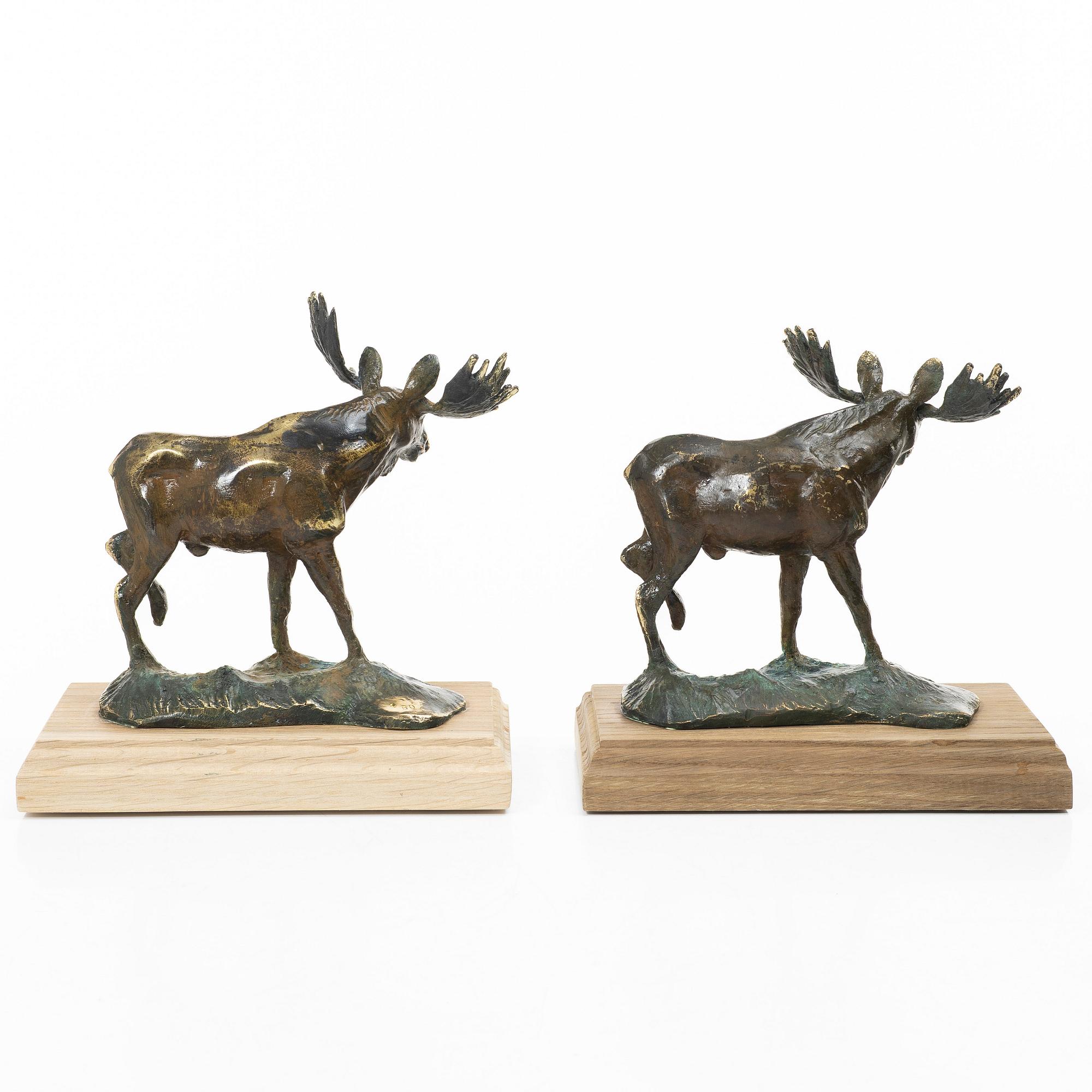 Torbjörn Forsberg, Moose bulls, 2 pcs.