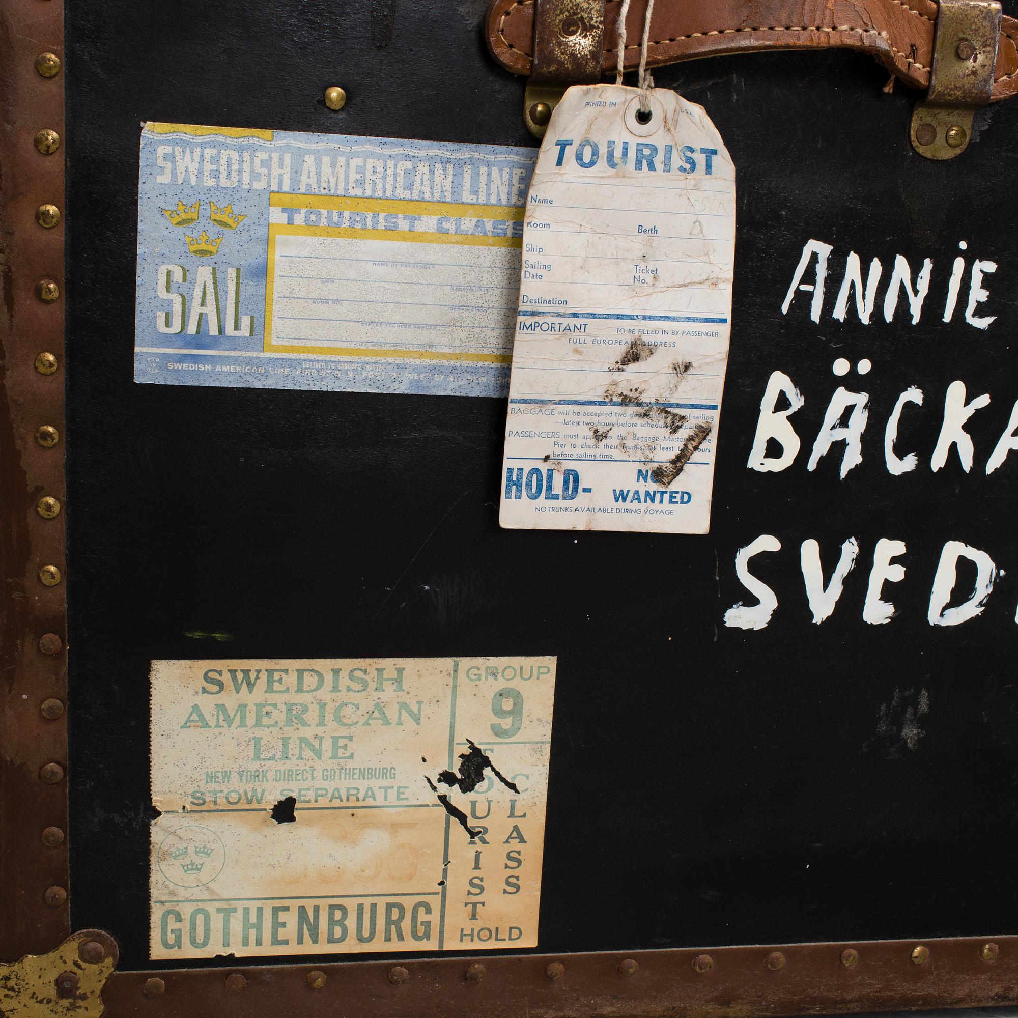 RESEKOFFERT, SVENSKA AMERIKALINJEN, 1900-talets första hälft.