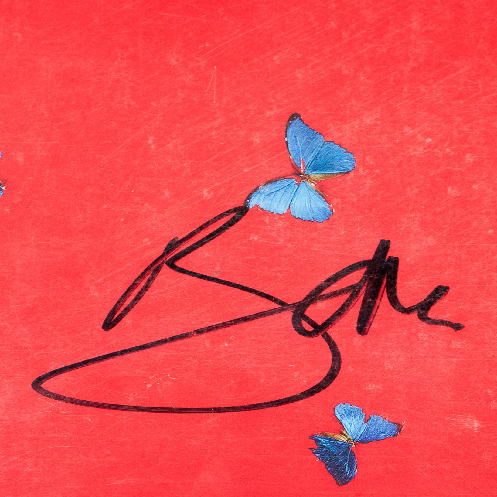 DAMIEN HIRST, "Red auction" katalog, limited ed. utgiven i 100 ex. 2008. Sign. Damien Hirst och Bono.