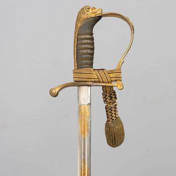 Sabre, Swedish m/1899, for infantry officer, with scabbard.