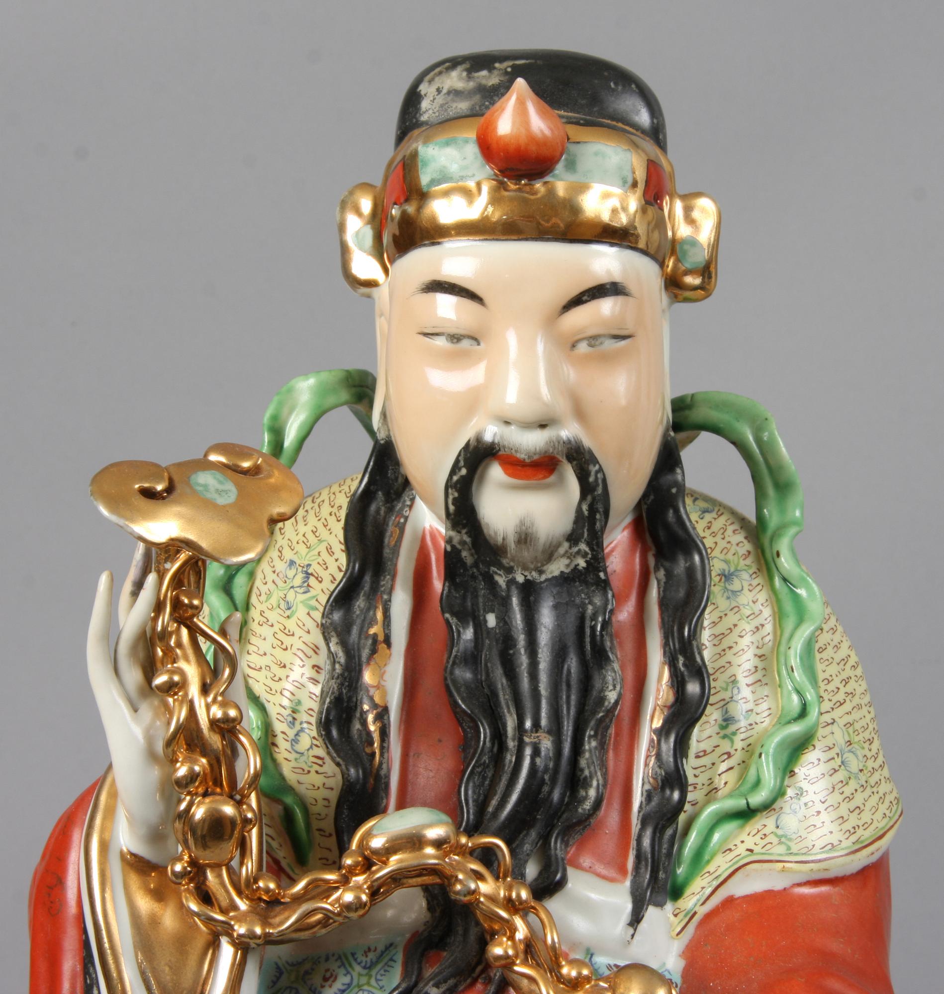 FIGURER, 3 st, porslin, Kina, 1900-tal.