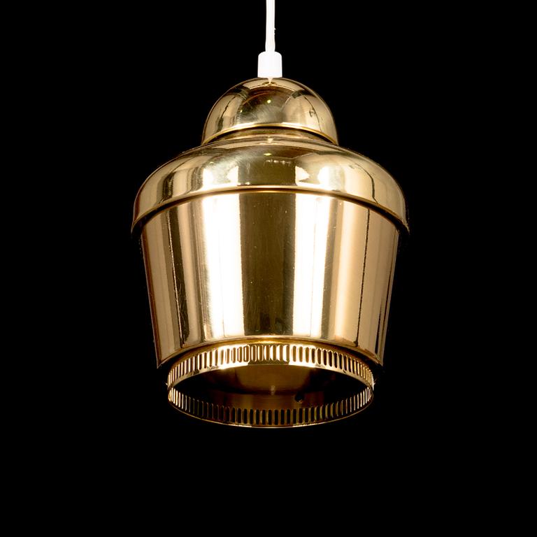 Alvar Aalto, A 'Golden Bell' pendant ceiling light A330, Artek, 2000s.