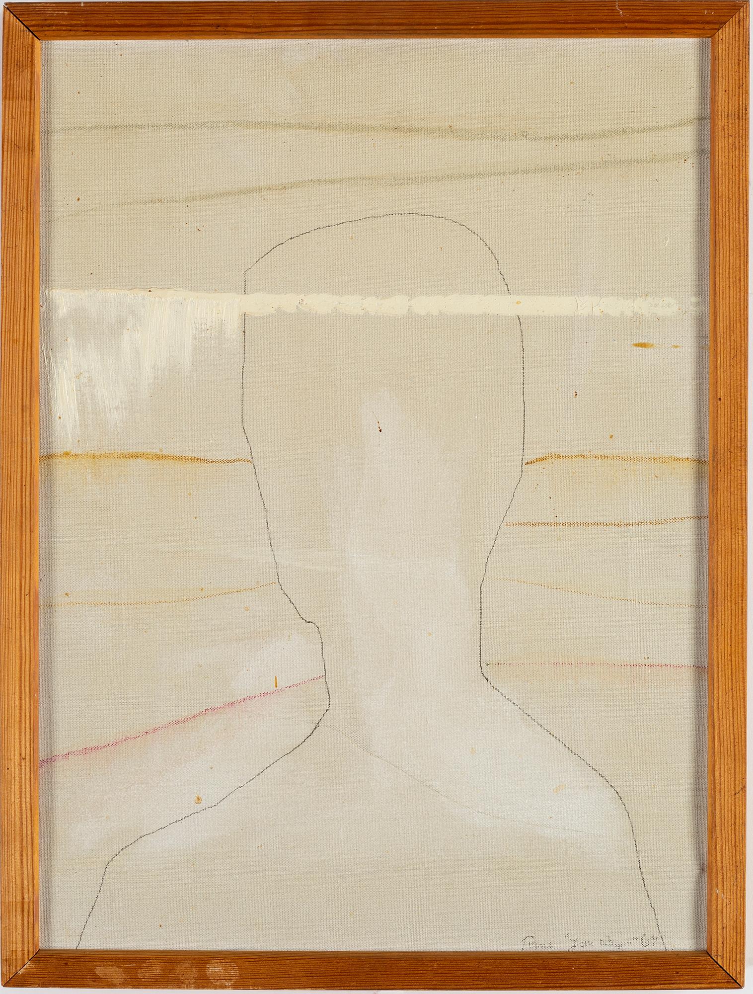 RUNE JANSSON, oil and pencil on canvas, signed Rune Jansson and dated -64.