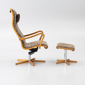 Armchair with footstool. 'Chic', Bröderna Andersson, contemporary.