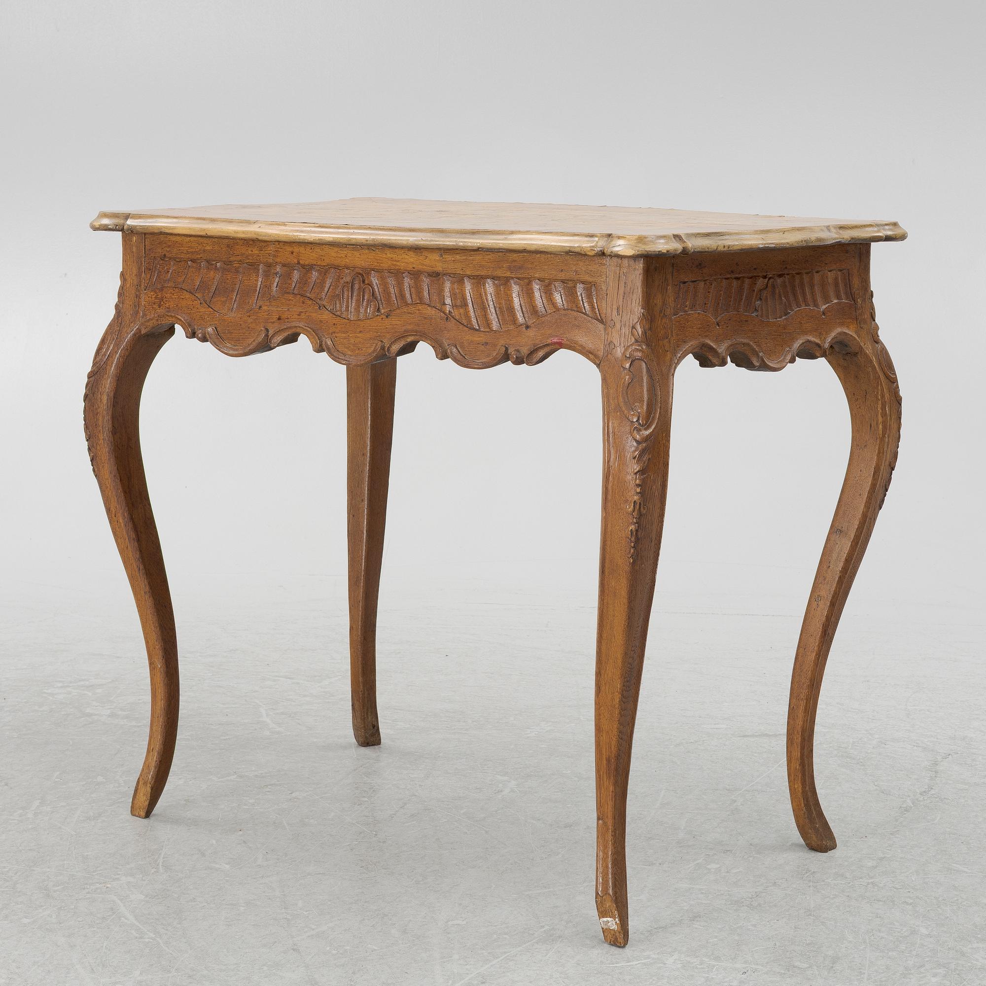 A Rococo table, second half of the 18th Century, Northern Europe.
