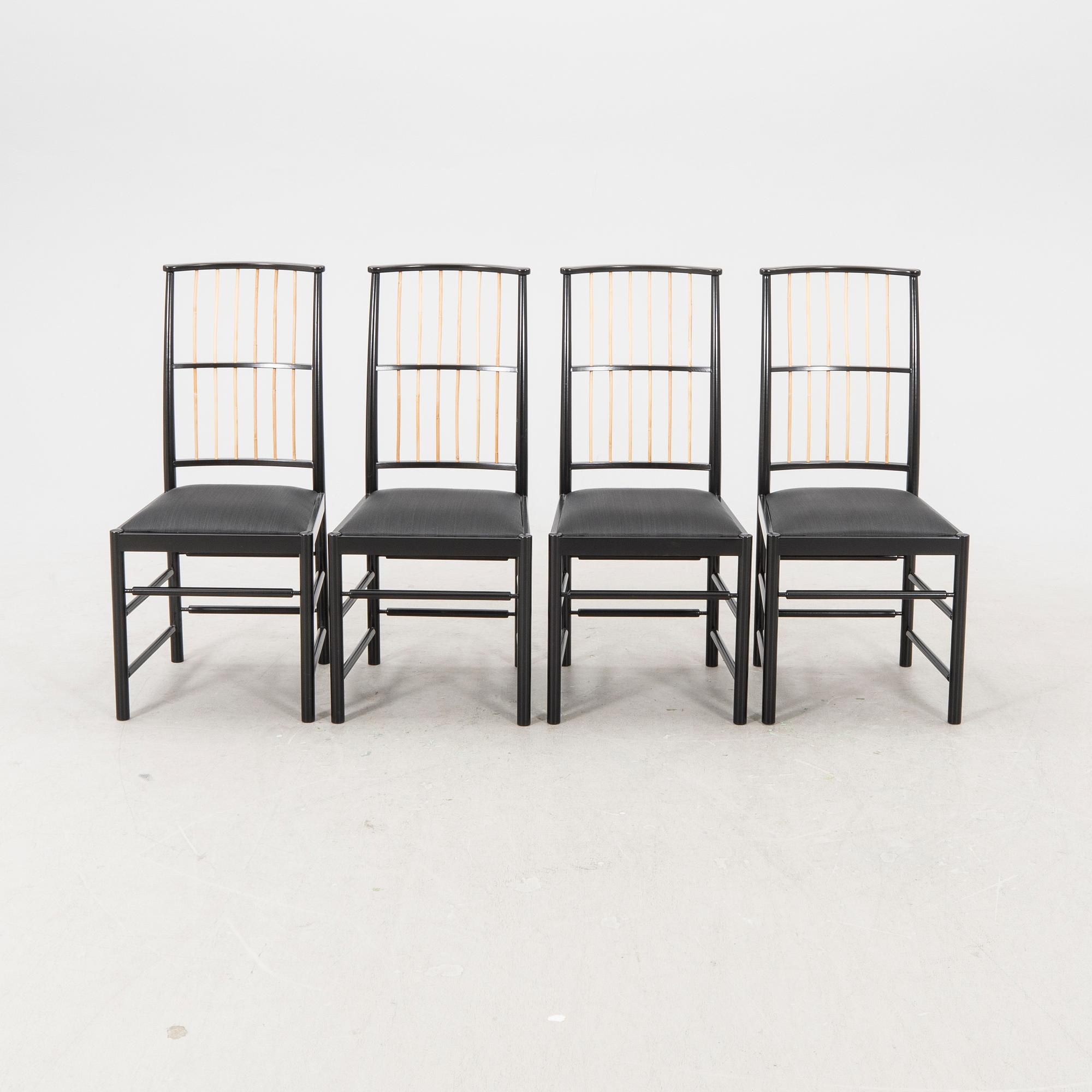 Josef Frank, stolar 4 st, modell 2025, Firma Svenskt Tenn efter 1985.