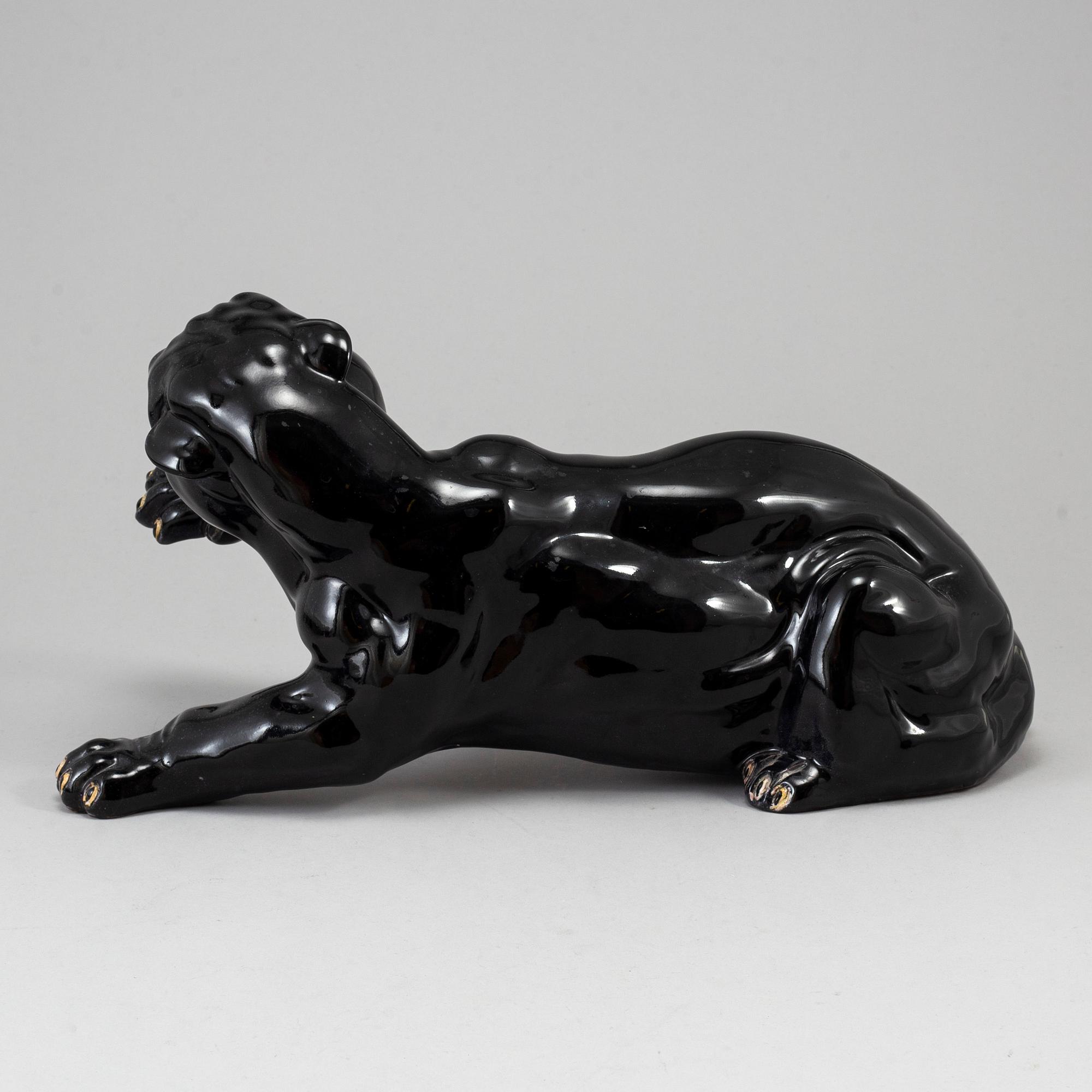 A earthenware sculpture, Deruta Italy, second half of the 20th century, signed and numbered 25/75.