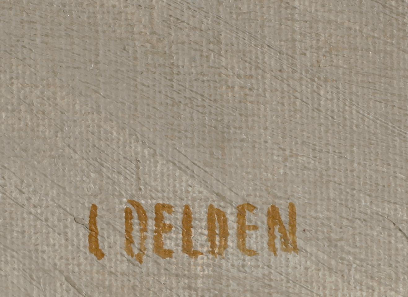 CARL DELDEN, olja på pannå, signerad.