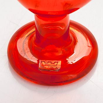Oiva Toikka, an early 1970s glass bird, signed Oiva Toikka, Nuutajärvi Notsjö.