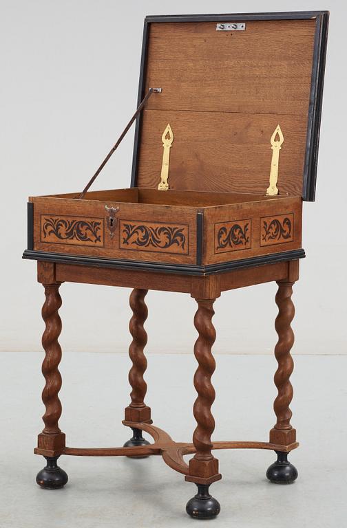 SCHATULL, barockstil, 1800-tal.