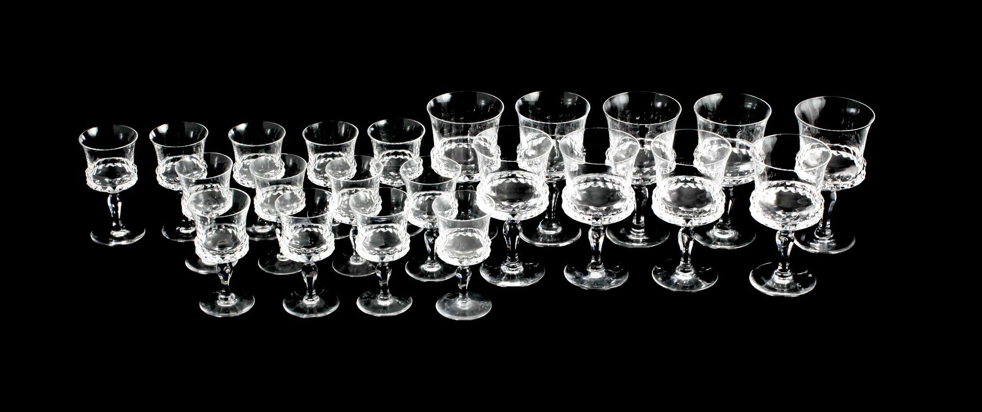 GLAS, 9+13 st, "Silvia", Ingeborg Lundin, Orrefors, 1900-talets andra hälft.
