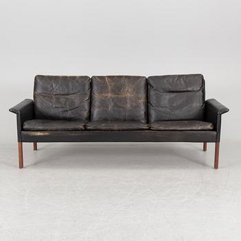 A Hans Olsen mid 20th century Danish Modern sofa, pair of lounge chairs and coffee table for CS-Möbler, Denmark.