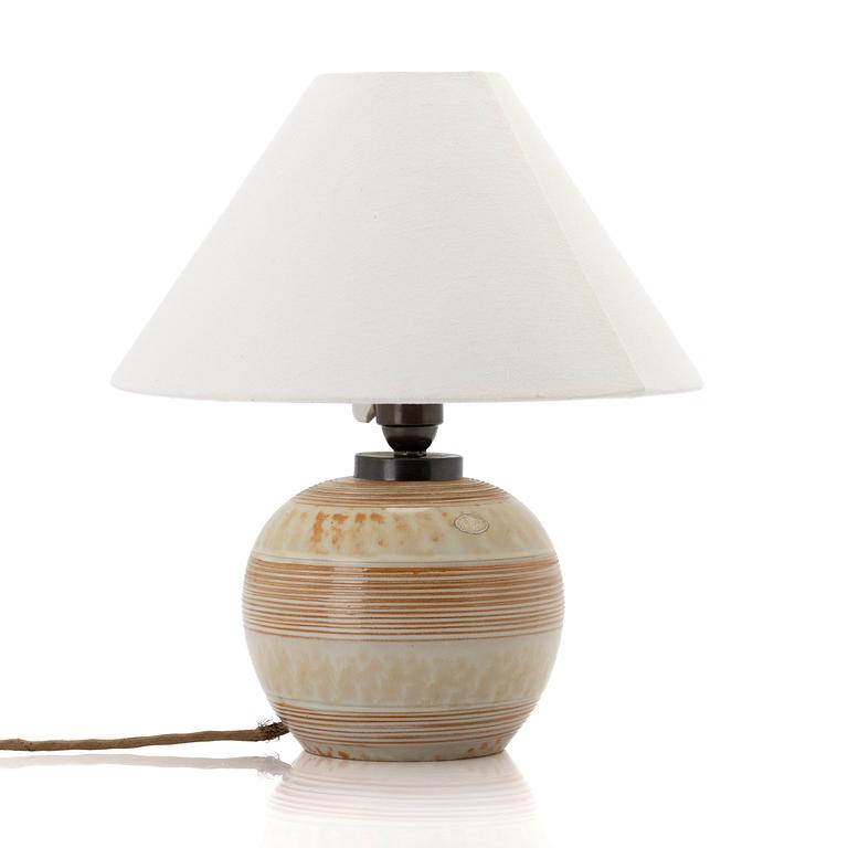 Anna-Lisa Thomson, Table lamp, glazed earthenware, Uppsala-Ekeby, 1930s.