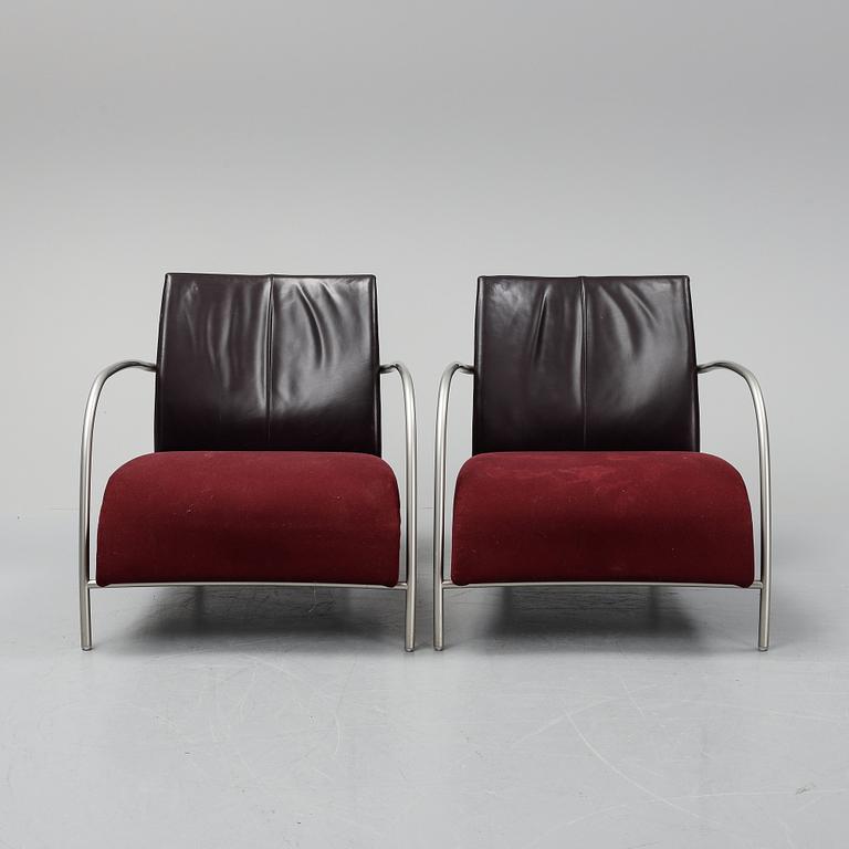 Gijs Papavoine, a pair of "Lomas" easy chairs for Montis.