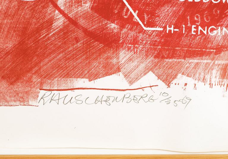 Robert Rauschenberg, "Sky Garden", from: "Stoned moon series".