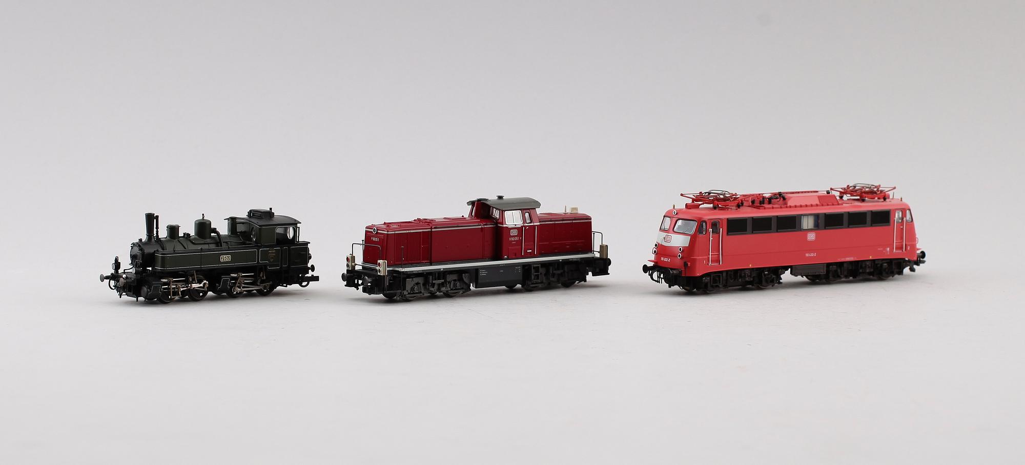 SAMLING MODELLTÅG, 4 delar, Roco, Österrike.