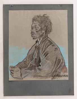 A set of 39 pastels by Vivian Dorf, from Johan Gunnar Andersson's last expedition to China and Tibet 1936-1938.
