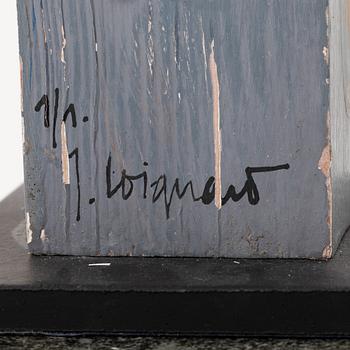 James Coignard, skulptur, bemålat trä, signerad 1/1.