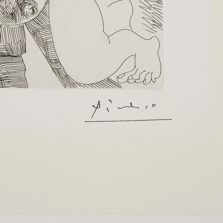 Pablo Picasso, "Peintre Bouffon peignant sur son Modèle", ur "Séries 156".