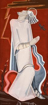 252. Sven Jonson, SVEN JONSON, Gouache, signed and dated -28.