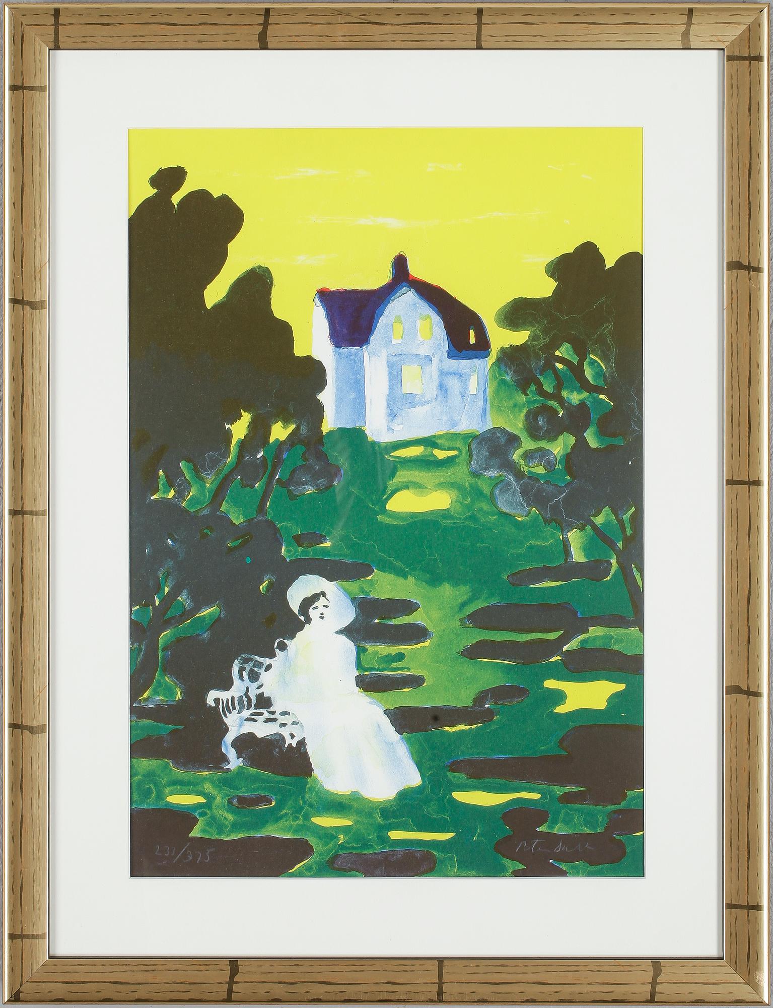 PETER DAHL, färglitografi, signerad, numrerad 233/375.
