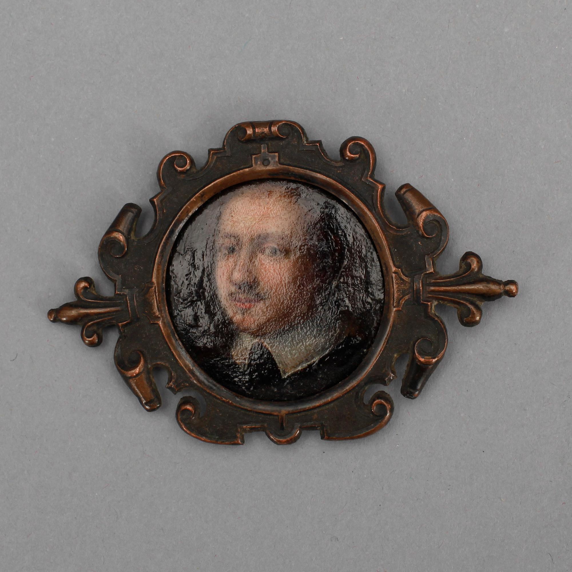 OKÄND KONSTNÄR, miniatyr, olja på koppar, barock, 1600-tal.