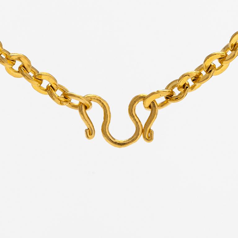 Halsband, ca 24K guld.