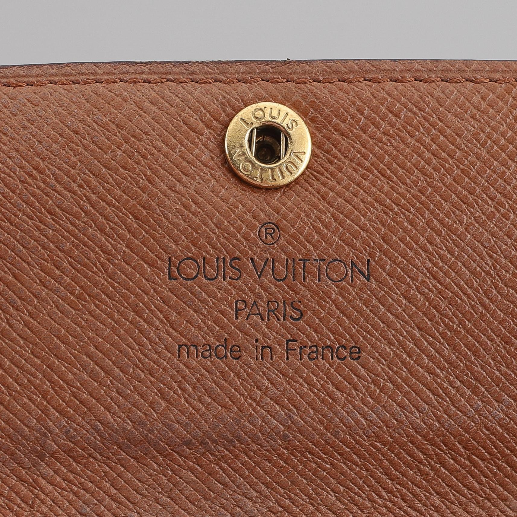 Louis Vuitton, a monogram canvas wallet and a key holder.
