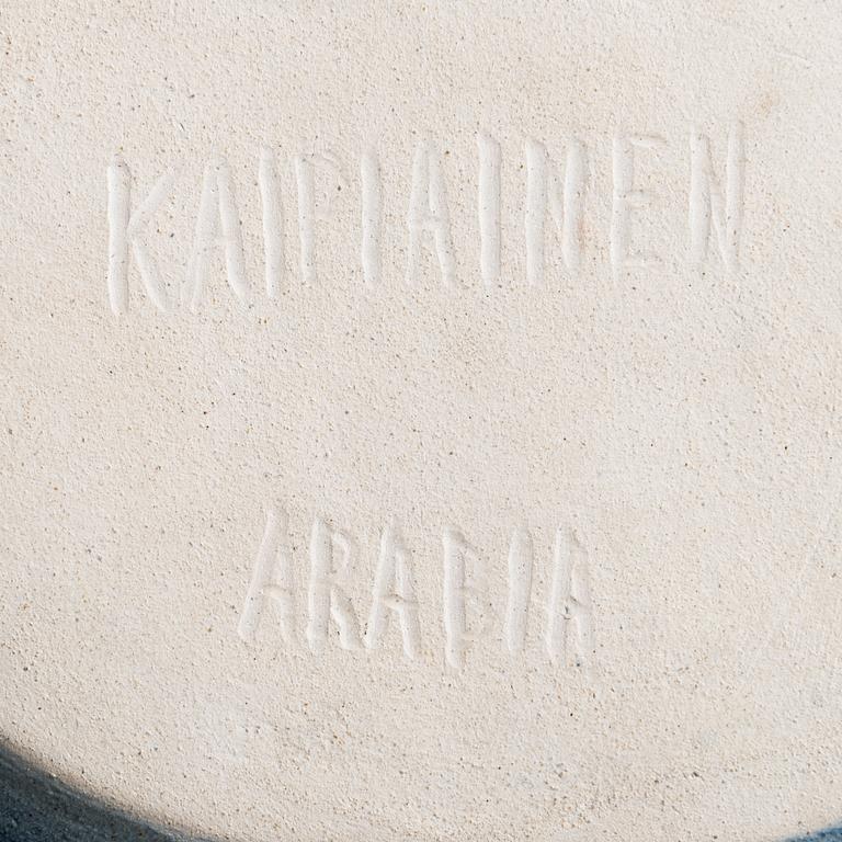 Birger Kaipiainen, a stoneware decorative plate signed Kaipiainen Arabia.