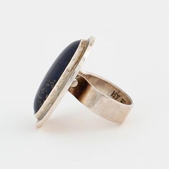 A lapis lazuli ring by Anders Högberg, Göteborg, 1966.