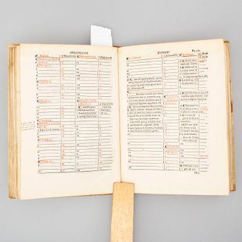 BOOK, Gutenberg’s invention of printing recorded in 1518.