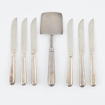 7 silver cutlery pieces, including H.Raadus & P.Osipov, Estonia, 1922-1939.