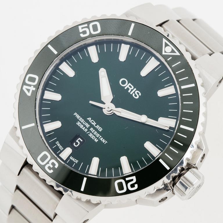 Oris, Aquis date, wristwatch, 43 mm.