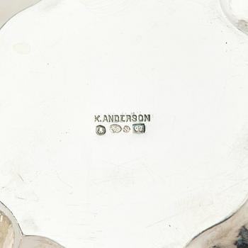 Karl Anderson, a silver coffee- and teaset, 4 pieces, Stockholm, Sweden 1918.