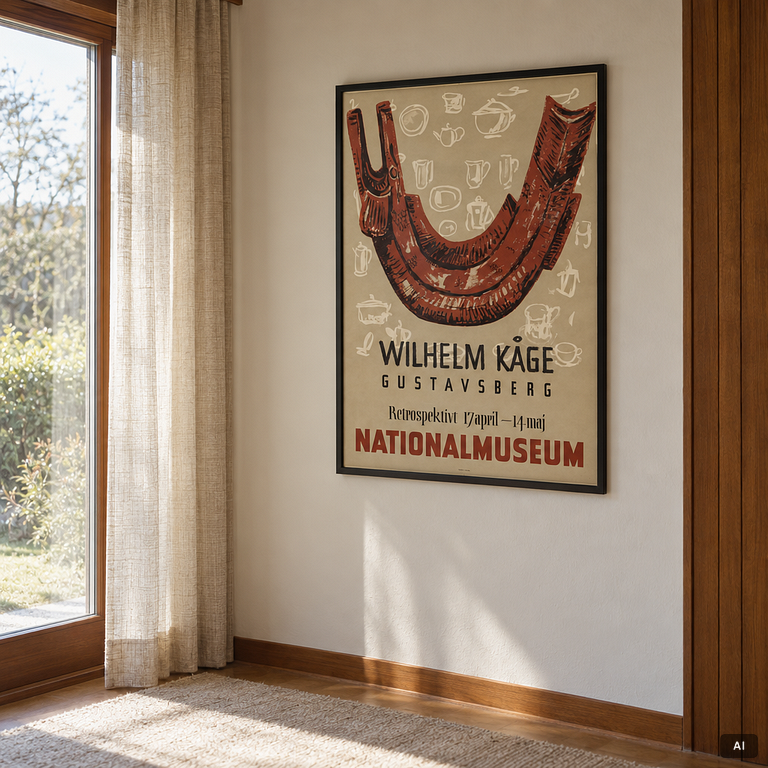 Wilhelm Kåge, 'Retrospektivt 17 april-14 maj, Nationalmuseum'.