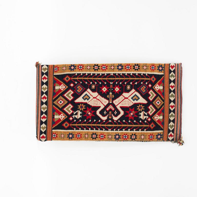 Seat cushion, (flat weave). Skåne, Sweden, 19th Century.