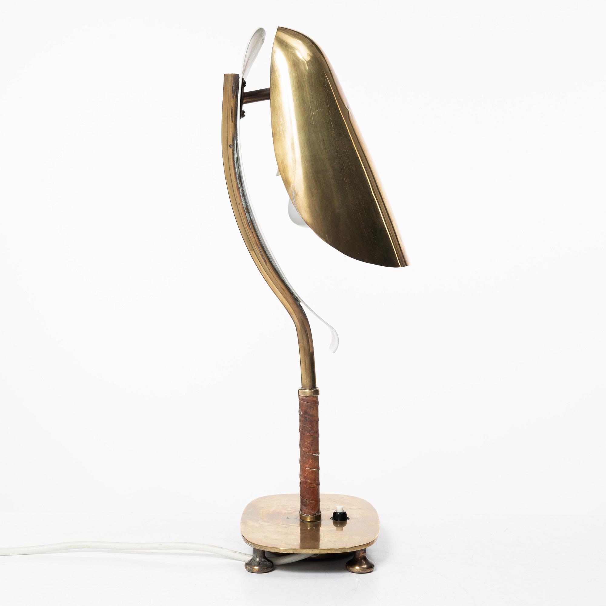 Harald Notini, a table lamp, model "15582", Arvid Böhlmarks Lamp Factory, Stockholm, 1950s.