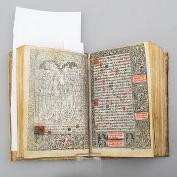 BOK, Printed entirely printed on vellum, 1504.