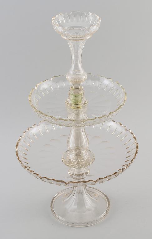 BORDSUPPSATS, glas, 1900-talets första hälft.