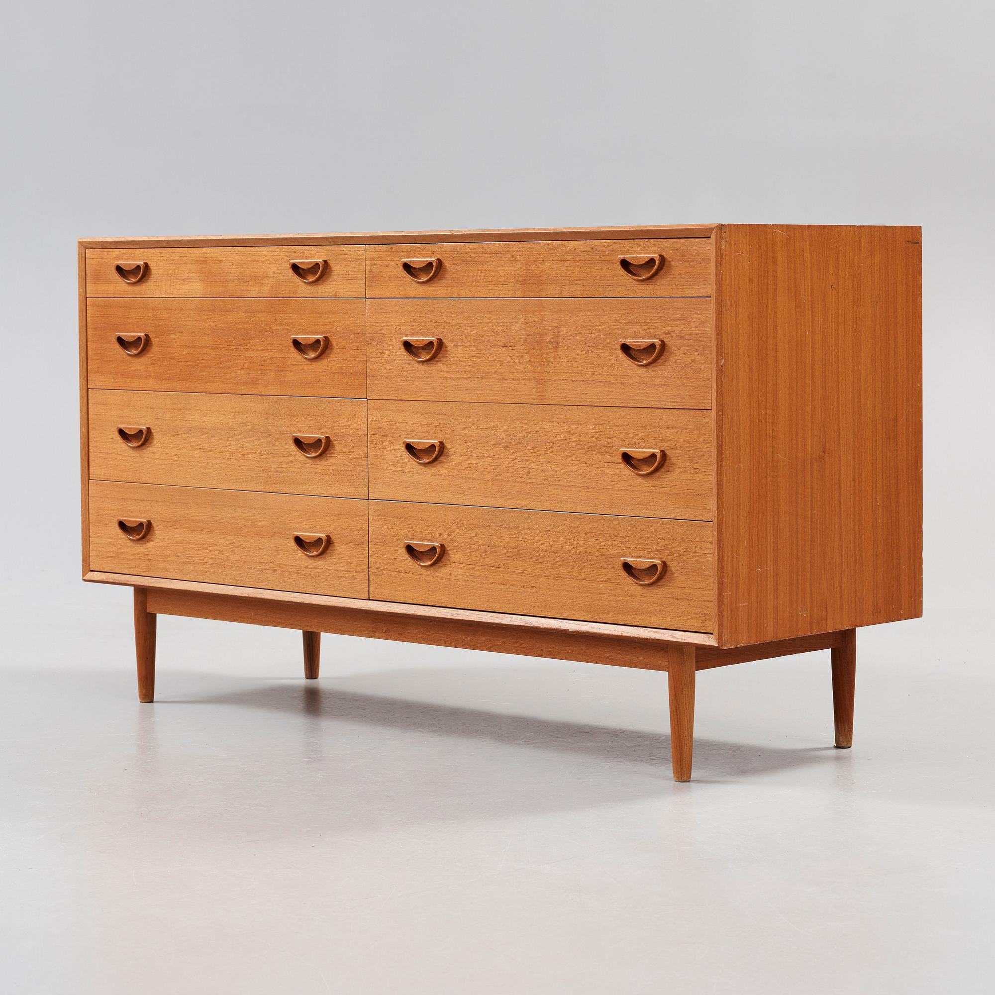 A Peter Hvidt & Orla Mølgaard Nielsen teak sideboard, Søborg Møbler, Denmark 1950's-60's.