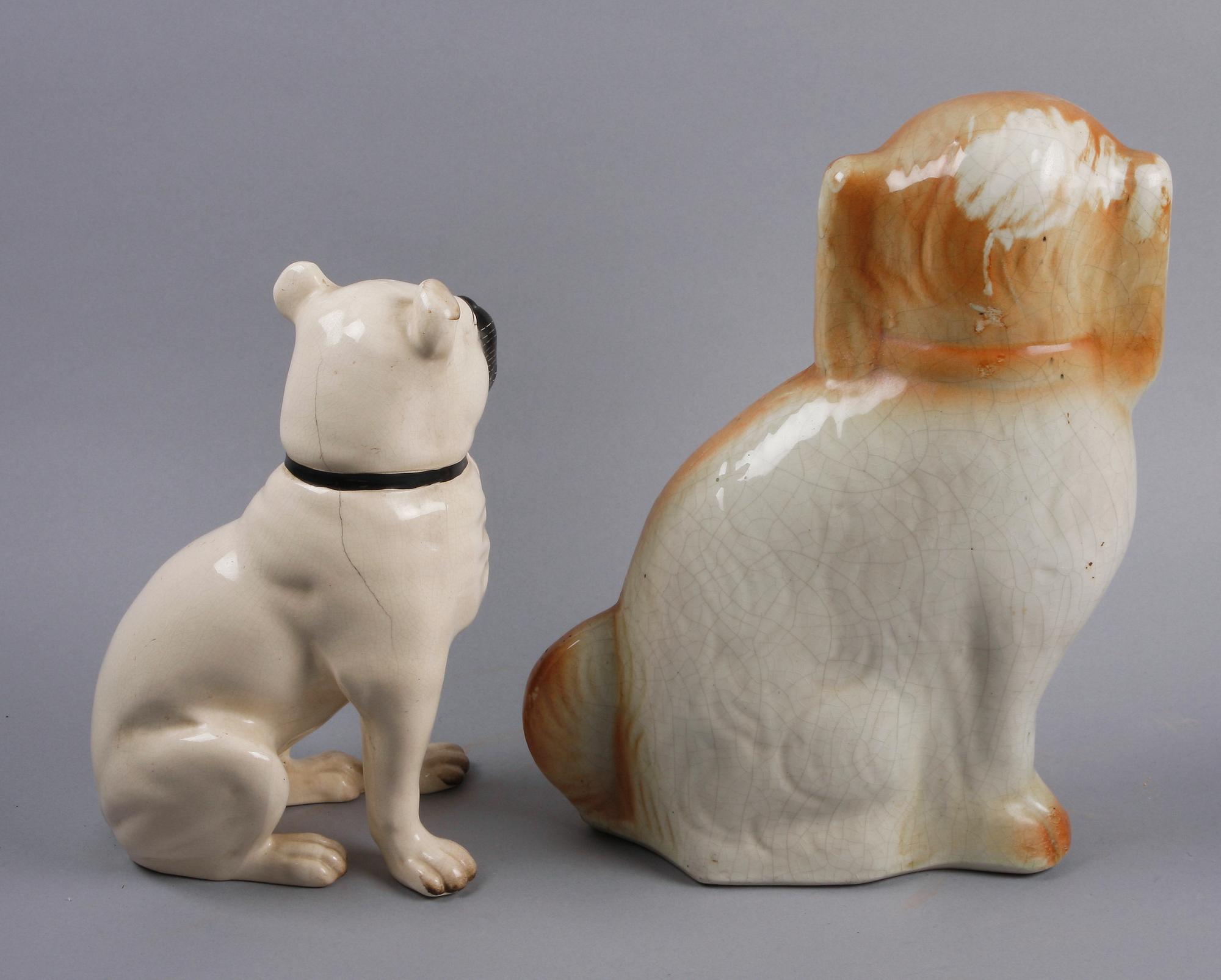 FIGURINER, 2st, keramik, England, 1800/1900-tal.