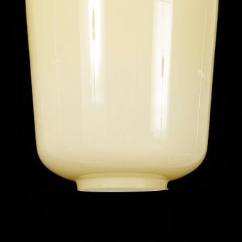 TAKLAMPA, glas, Pukebergs glasbruk, 1900-tal. Höjd 81 cm.