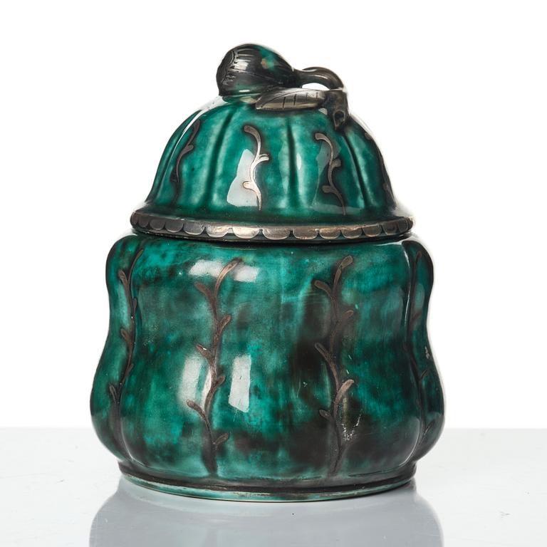 Wilhelm Kåge, a collection of ceramic, mostly "Argenta", 49 pieces, Gustavsberg, Sweden, 1930's-60's.