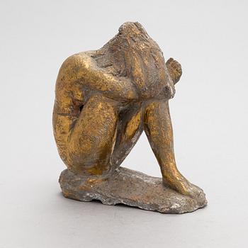 Matti Haupt, A gilt terracotta sculpture by Matti Haupt.